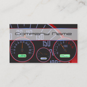 Cartes de visite noirs de tachymètre