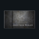 Cartes de visite noirs EN MÉTAL<br><div class="desc">Rustique grunge et steampunk. N'oubliez pas la collection entière de monogrammes en métal et en métal.</div>