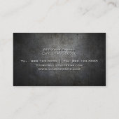 Cartes de visite noirs EN MÉTAL (Dos)