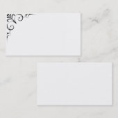 Cartes de visite noirs et blancs (Devant / Derrière)
