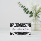 Cartes de visite noirs et blancs de damassé de (Debout devant)