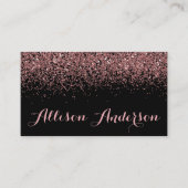 Cartes de visite noirs et roses de parties (Devant)