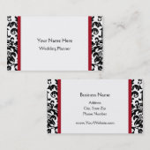 Cartes de visite noirs et rouges de Groupon de (Devant / Derrière)