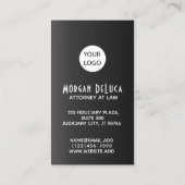 Cartes de visite noirs faits sur commande avec la (Dos)