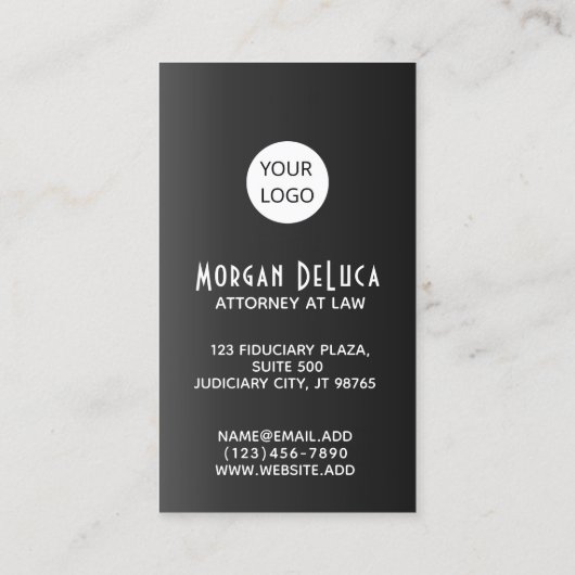 Cartes de visite noirs faits sur commande avec la (Dos)