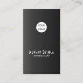 Cartes de visite noirs faits sur commande avec la (Devant)