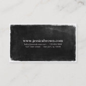 Cartes de visite noirs modernes de cru de tableau (Dos)