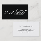 Cartes de visite nommés (Devant / Derrière)