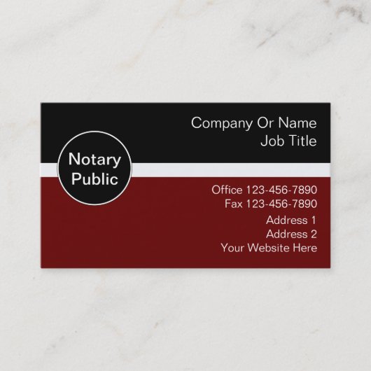 Cartes de visite notaires (Devant)