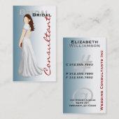 Cartes de visite nuptiales de consultant en (Devant / Derrière)