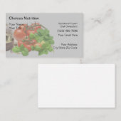 Cartes de visite nutritionnistes (Devant / Derrière)