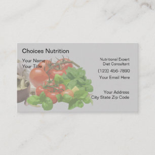 Cartes de visite nutritionnistes