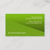 Cartes de visite obliques de monogramme (Dos)