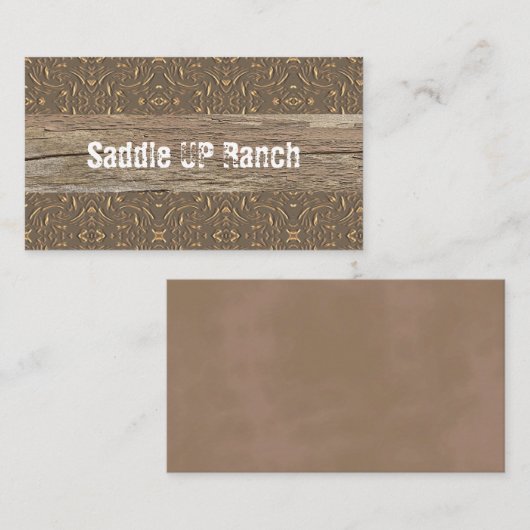 Cartes de visite occidentaux (Devant / Derrière)