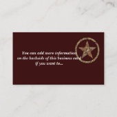 Cartes de visite occidentaux criqués (Dos)