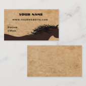 Cartes de visite occidentaux de silhouette de (Devant / Derrière)