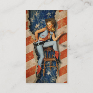 Cartes de visite occidentaux patriotiques de