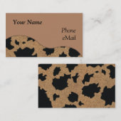 Cartes de visite occidentaux PERSONNALISABLES (Devant / Derrière)