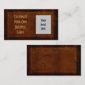 Cartes de visite occidentaux PERSONNALISABLES de (Devant / Derrière)