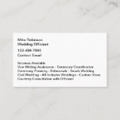 Cartes de visite officiels Mariages Pittoresques S (Dos)