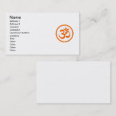 Cartes de visite Om ou Aum (Devant / Derrière)