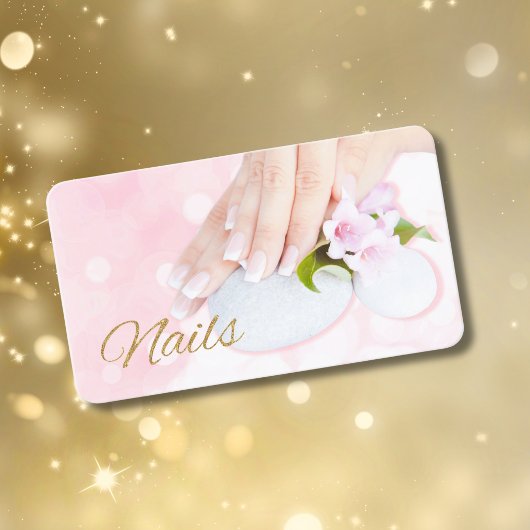 Cartes de visite Ongles Manucure Rose
