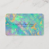 Cartes de visite Opal bleu moderne (Devant)