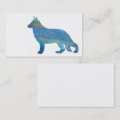 Cartes de visite opales de berger allemand (Devant / Derrière)