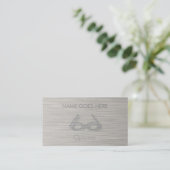 Cartes de visite opticiens "Acier" (Debout devant)