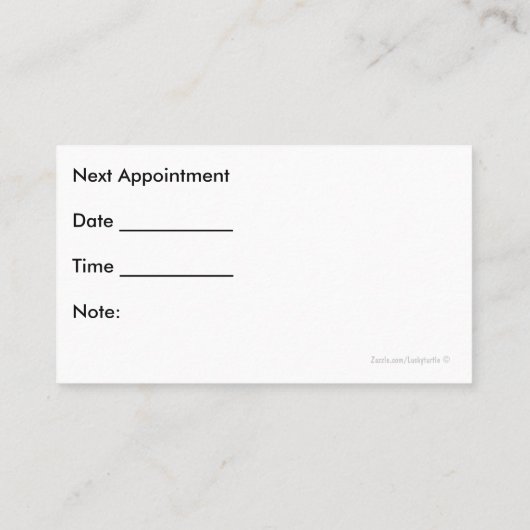 Cartes de visite optiques (Dos)