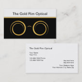 Cartes de visite optiques classe (Devant / Derrière)