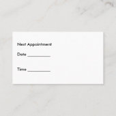 Cartes de visite optométristes (Dos)