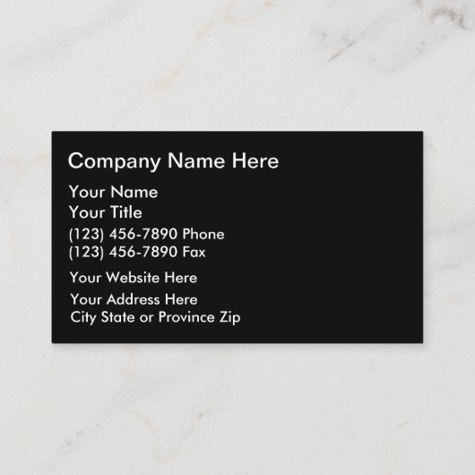 Cartes de visite optométristes (Dos)