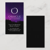 Cartes de visite Oracle et psychiques (Devant / Derrière)