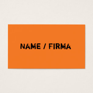 Cartes de visite orange