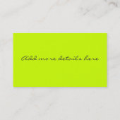 Cartes de visite Orange Sea Shell (Dos)