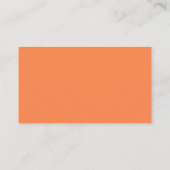 Cartes de visite orange solide (Dos)