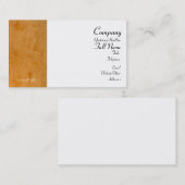 Cartes de visite Orange toscan (Devant / Derrière)