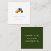 CARTES DE VISITE: ORANGES BOTANIQUES (Devant / Derrière)