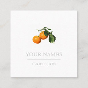  CARTES DE VISITE: ORANGES BOTANIQUES