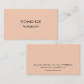 Cartes de visite oranges professionnels simples (Devant / Derrière)