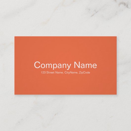 Cartes de visite oranges simples et professionnels (Devant)