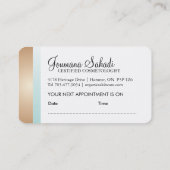 Cartes de visite organiques personnalisables de (Dos)