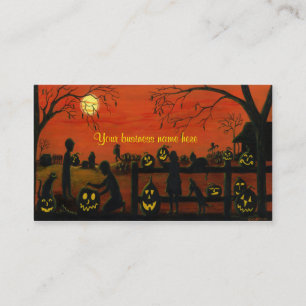 Cartes de visite orientés de Halloween