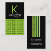 Cartes de visite originaux de monogramme (Devant / Derrière)