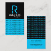 Cartes de visite originaux de monogramme (Devant / Derrière)