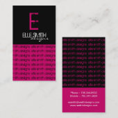 Cartes de visite originaux de monogramme (Devant / Derrière)