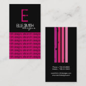 Cartes de visite originaux de monogramme (Devant / Derrière)