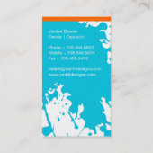 Cartes de visite originaux de monogramme (Dos)