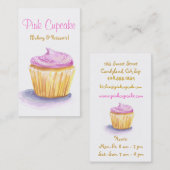 Cartes de visite originaux de petit gâteau (Devant / Derrière)